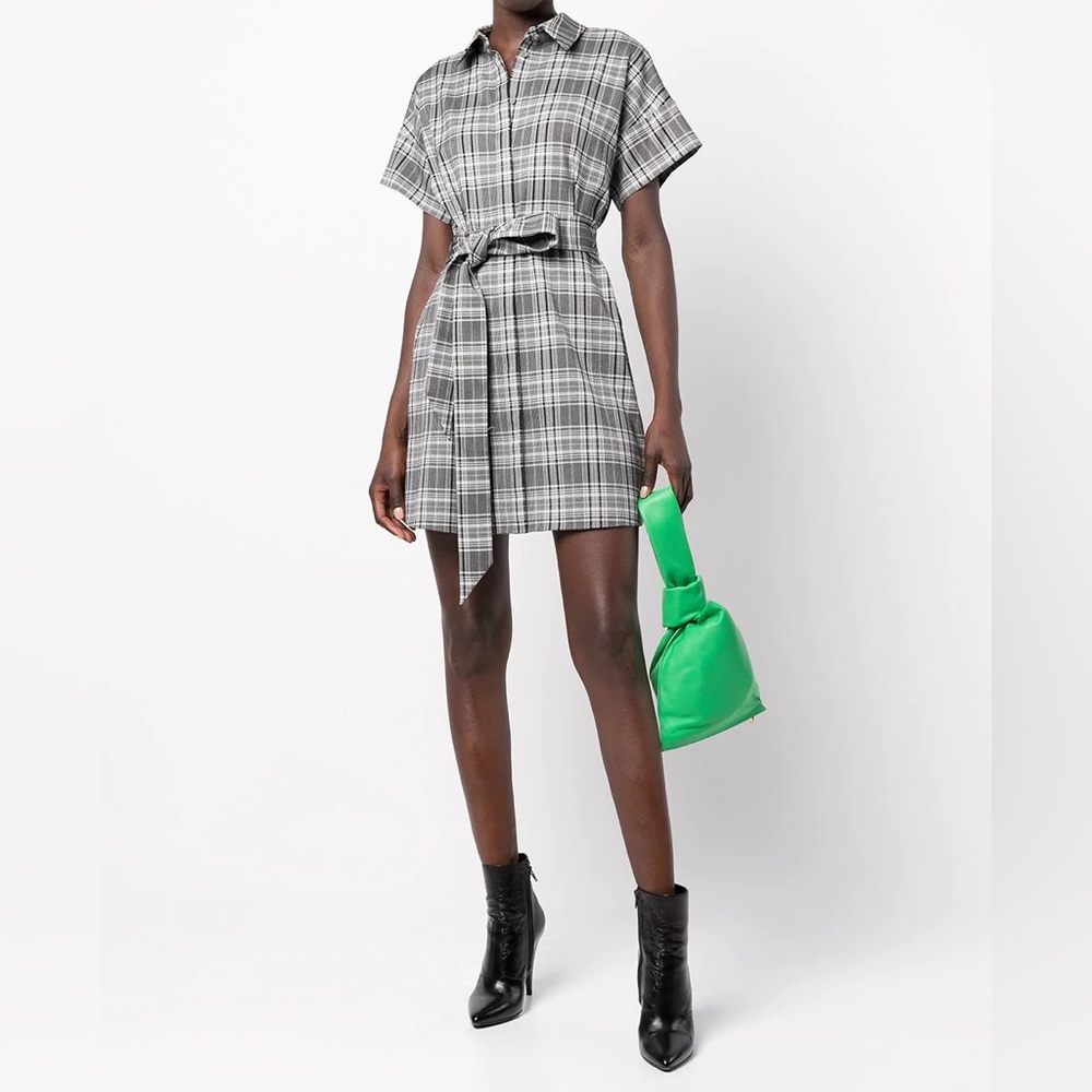 Alice + Olivia Lucerne Plaid Shirt Dress